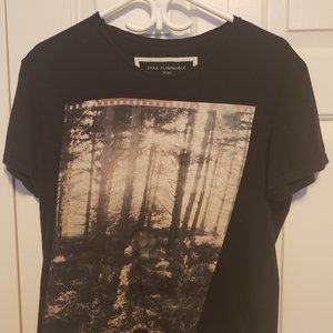 Beautiful Zara Sunshine and Forest Print T-Shirt